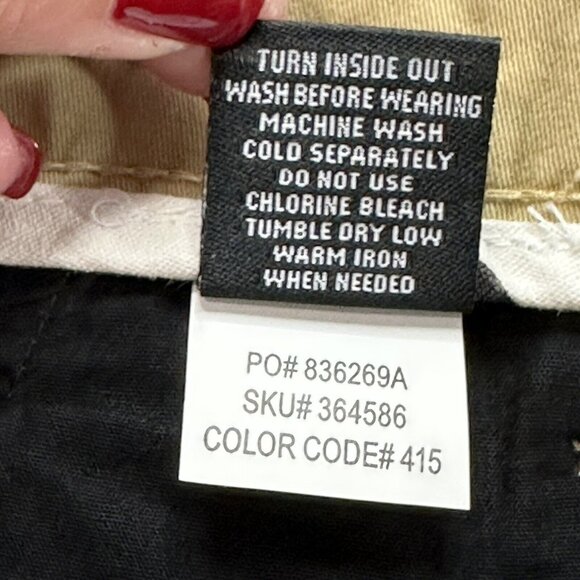 RSQ Tilly's Men's Chino Mid Length Above Knee Casual Shorts Size 31 Khaki NWT - Picture 9 of 9